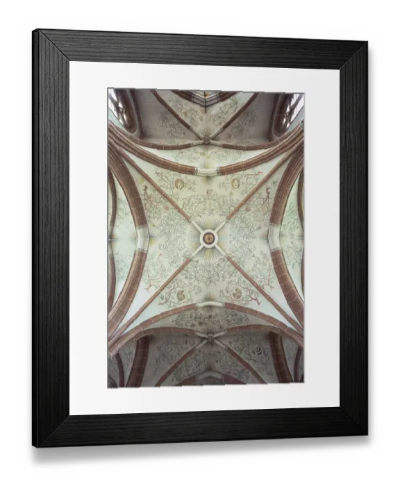 Framed Print : Vault in the crossing, St. Saint, Saint