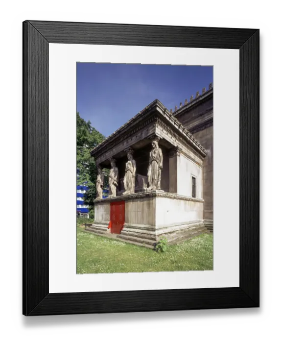 Framed Print : London, St Pancras, sacristy with caryatids