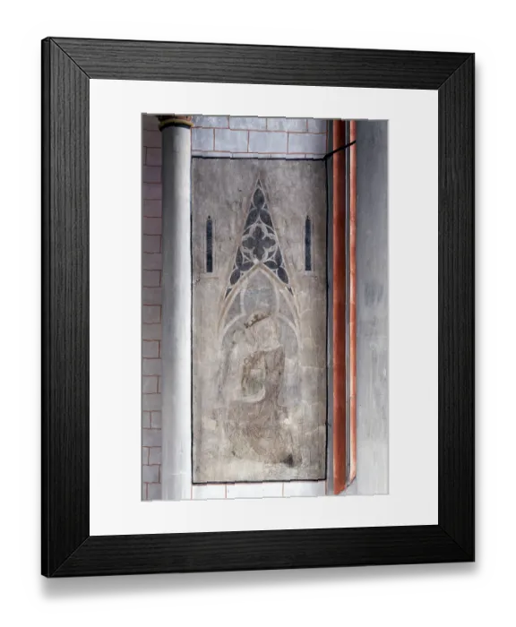 Framed Print : Depiction of the Virgin Mary in the choir