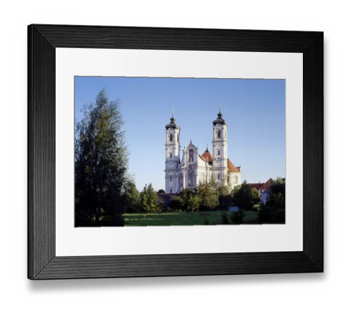 Framed Print : Ottobeuren, monastery church /  view from the west