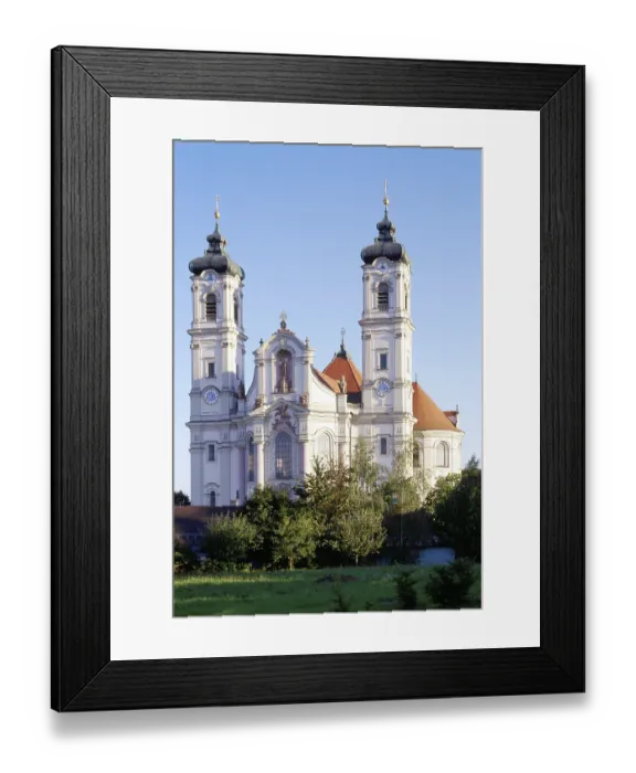 Framed Print : Ottobeuren, monastery church /  view from the west