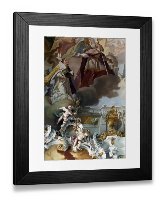 Framed Print : Ceiling fresco, St. Saint, Saint Framed Print : Ceiling fresco, St. Saint, Saint