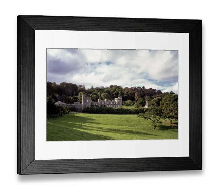 Framed Print : Caerhays Castle, garden side Framed Print : Caerhays Castle, garden side