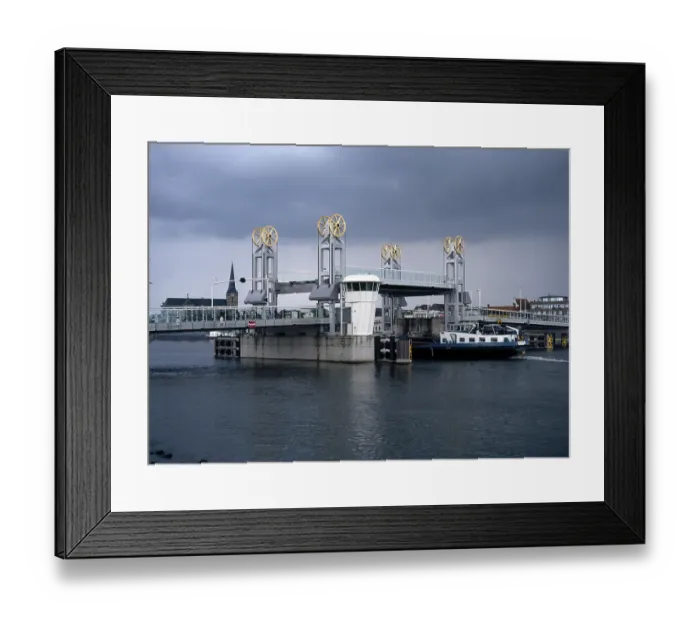 Framed Print : Kampen, Ijssel Bridge