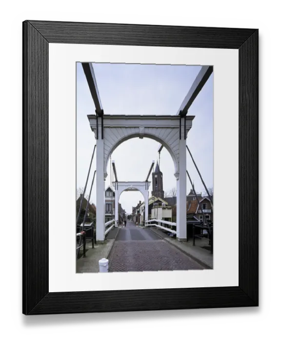 Framed Print : Loenen, drawbridge