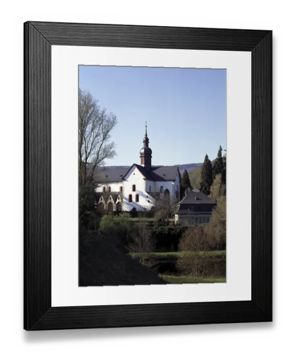 Framed Print : Monastery church and orangery from the south