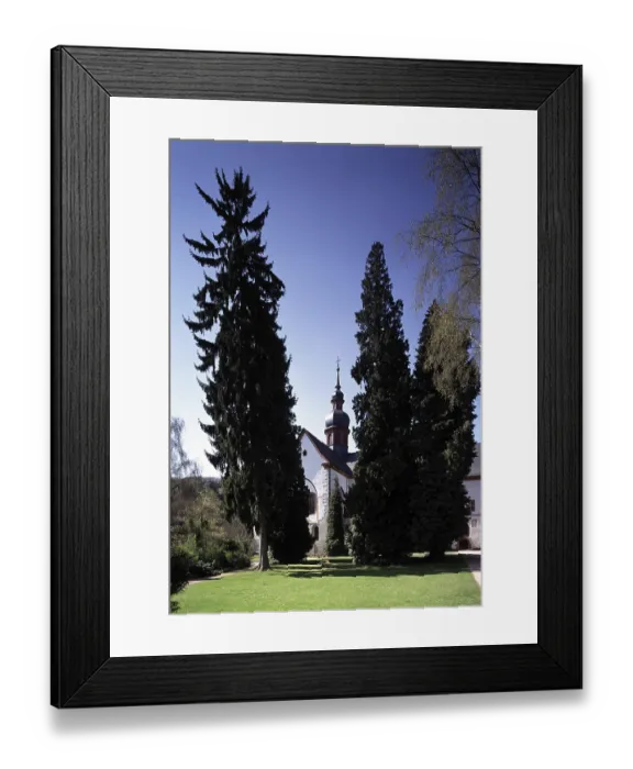Framed Print : Monastery church, view from east, St