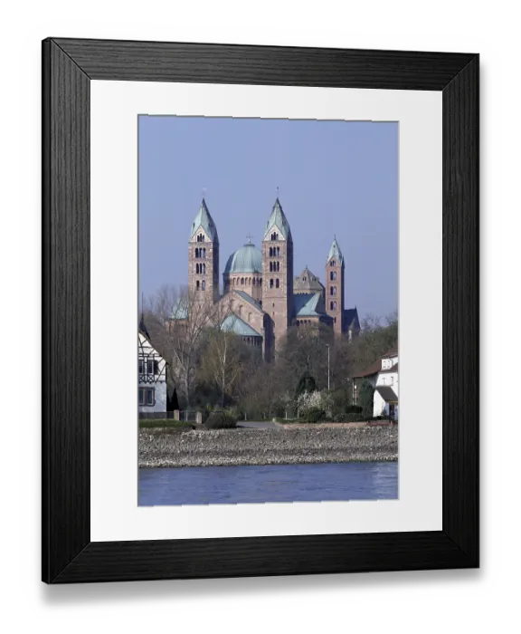 Framed Print : View from the east over the Rhine, St Framed Print : View from the east over the Rhine, St