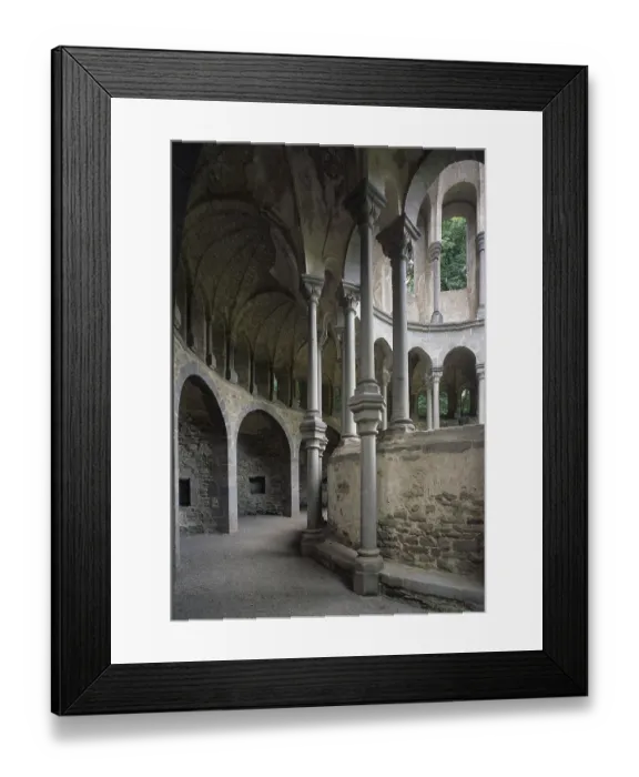 Framed Print : Heisterbach, choir ruins of the former Cistercian monastery