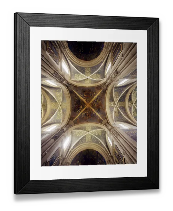 Framed Print : Ceiling painting, Vision of the Four Horsemen of the Apocalypse Framed Print : Ceiling painting, Vision of the Four Horsemen of the Apocalypse