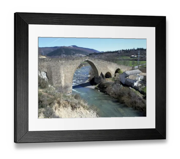 Framed Print : Jaca, San Miguel bridge / long shot Framed Print : Jaca, San Miguel bridge / long shot