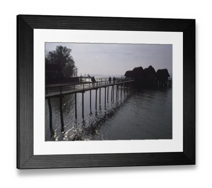 Framed Print : Unteruhldingen / Lake Constance /  pile dwellings