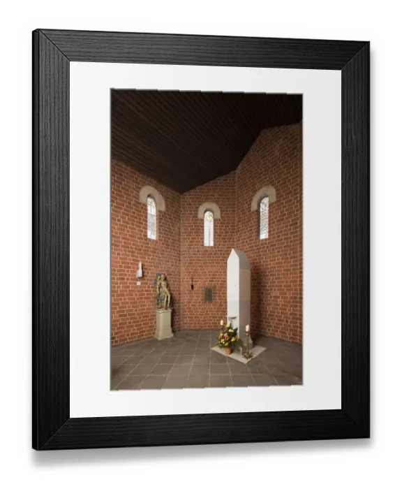 Framed Print : Aachen, St. Marien (Churches of the parish of Franziska von Aachen)
