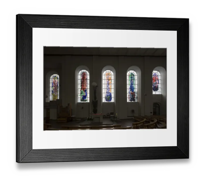 Framed Print : South wall, window by Wilhelm Buschulte Framed Print : South wall, window by Wilhelm Buschulte
