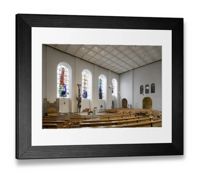 Framed Print : View to the south-west, window by Wilhelm Buschulte