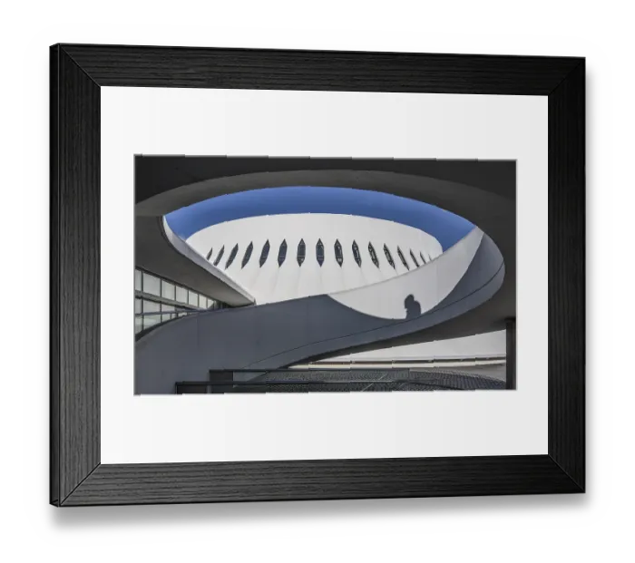Framed Print : Le Havre, cultural centre LE VOLCAN by Oskar Niemeyer 1977-82