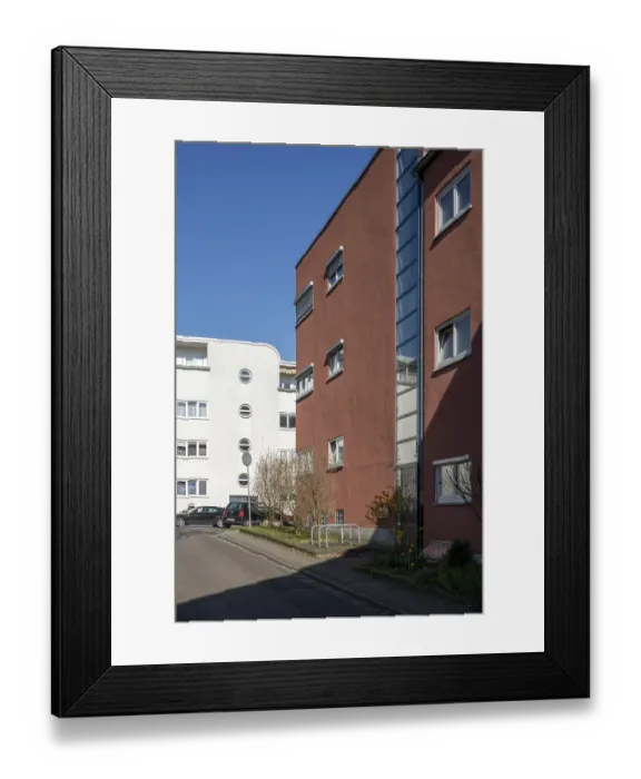 Framed Print : Frankfurt am Main, Romerstadt housing estate