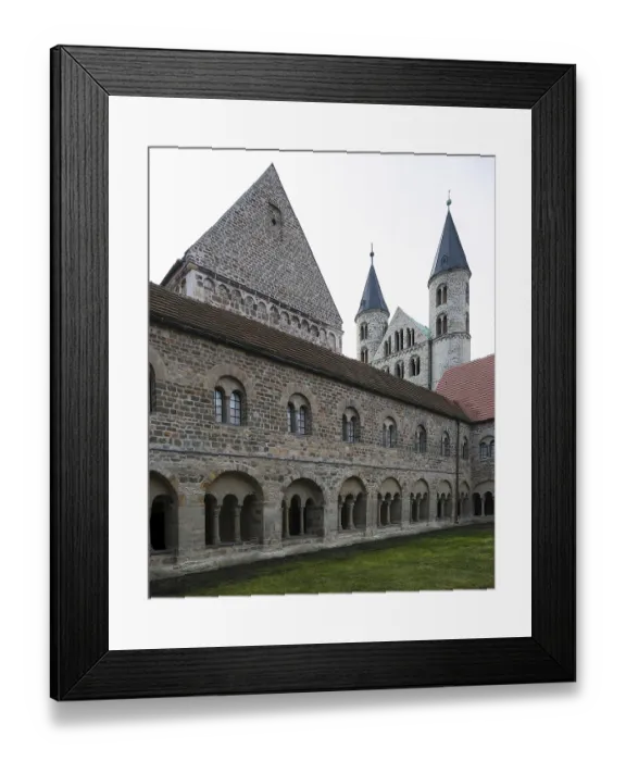 Framed Print : Magdeburg Kloster Unser Lieben Frauen 3715 Church Tower upper storeys Intermediate tower N-gable of transept Framed Print : Magdeburg Kloster Unser Lieben Frauen 3715 Church Tower upper storeys Intermediate tower N-gable of transept