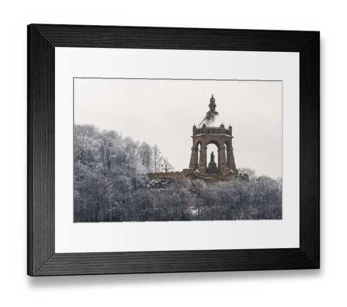 Framed Print : Porta Westfalica, Kaiser Wilhelm monument