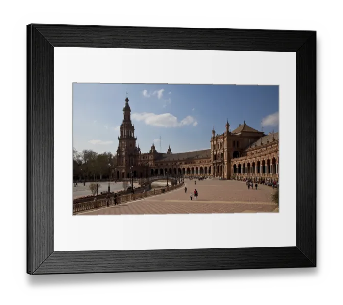 Framed Print : Buildings of the 1929 Ibero-American Exhibition Intermediate Pavilion and North Tower
