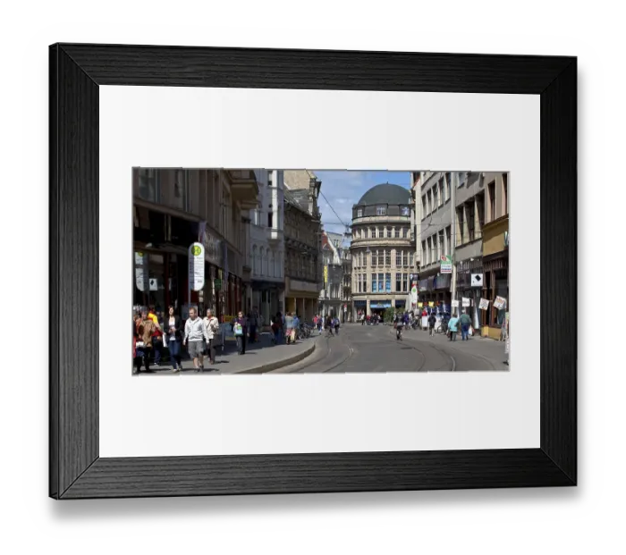 Framed Print : Halls GroBe UlrichstraBe 55057