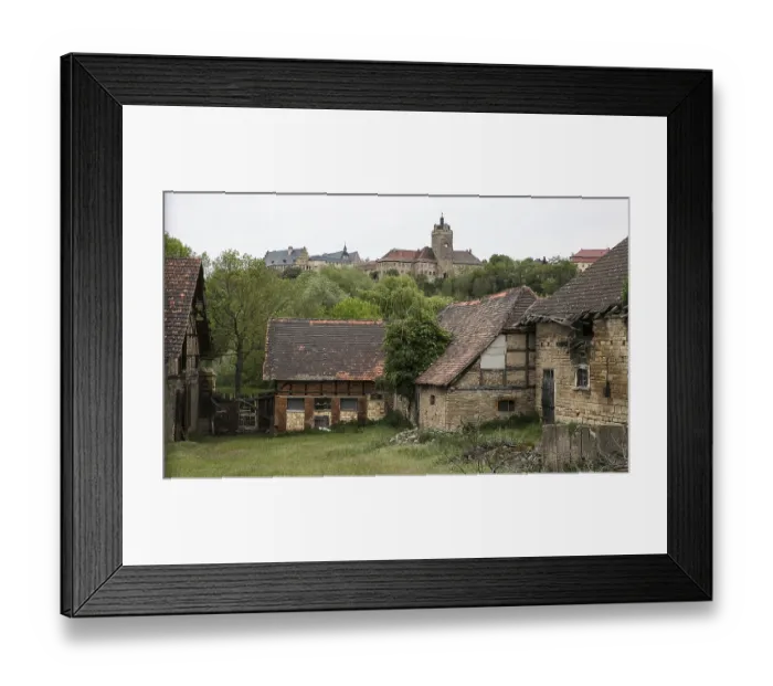 Framed Print : Allstedt b Sangerhausen Castle 5654 General view from the south Framed Print : Allstedt b Sangerhausen Castle 5654 General view from the south