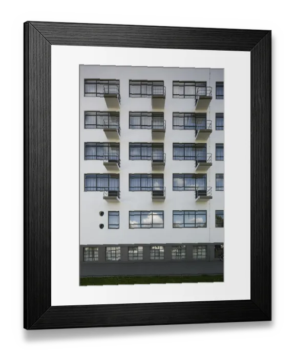 Framed Print : Dessau Bauhaus Prellerhaus 6388 built 1925-26 by Walter Gropius