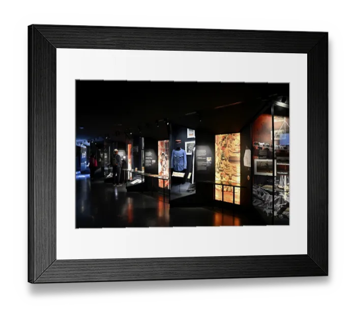Framed Print : Exhibits in the Memorial de Verdun Framed Print : Exhibits in the Memorial de Verdun