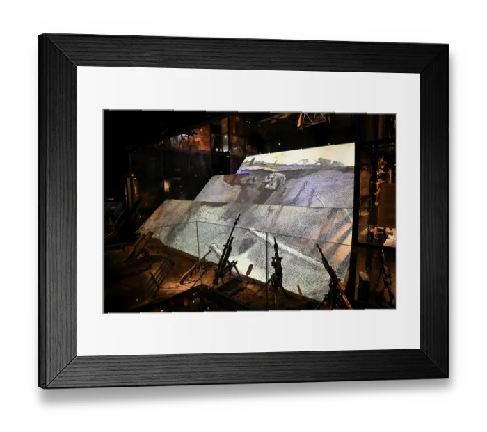 Framed Print : Projection show at the Memorial de Verdun