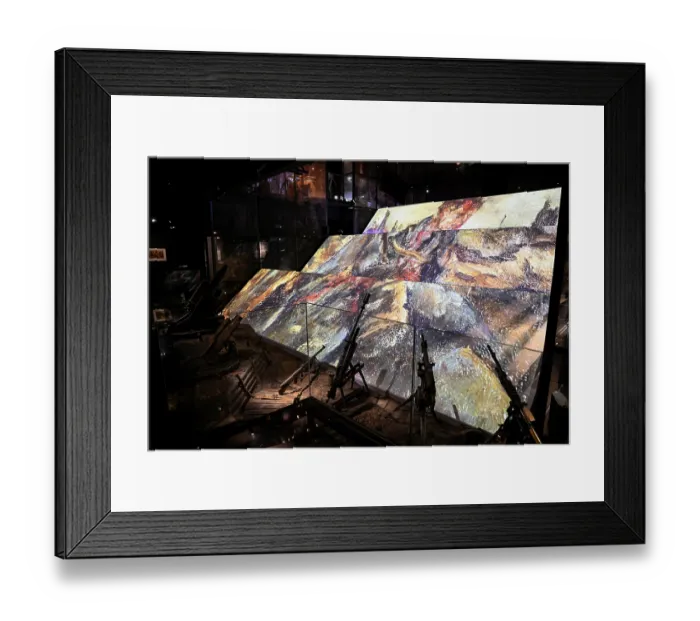 Framed Print : Projection show at the Memorial de Verdun