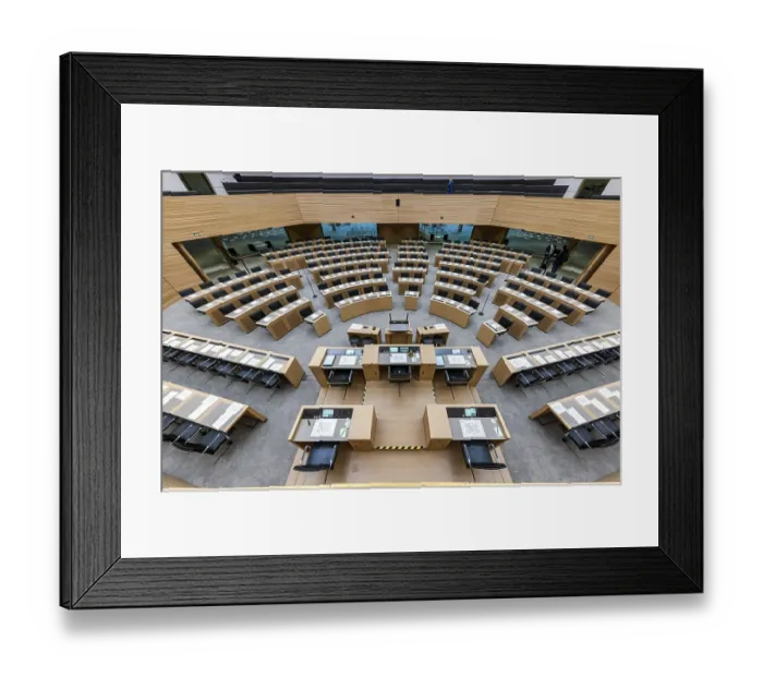 Framed Print : State parliament of Baden-Wurttemberg