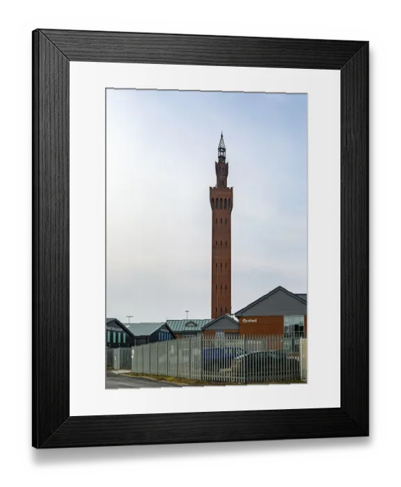 Framed Print : Grimsby Dock Tower 1852, hydraulic accumulator tower designer James William Wild
