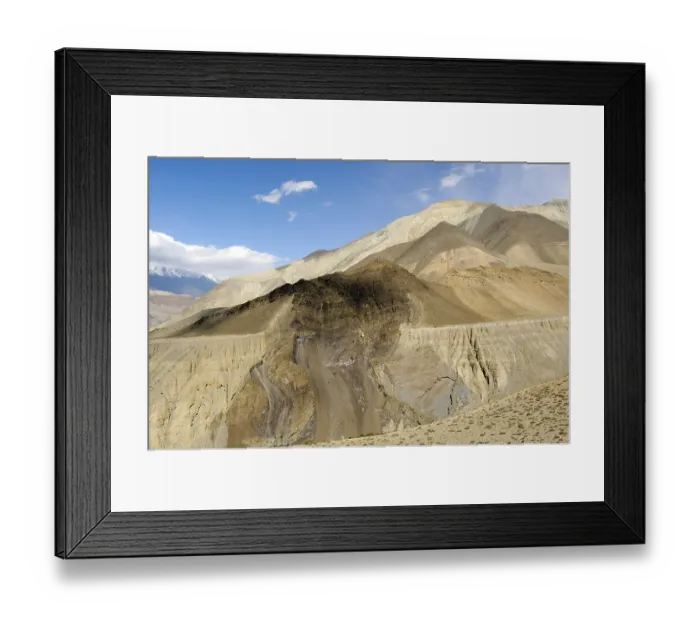Framed Print : Landscape, Kagbeni, Nepal