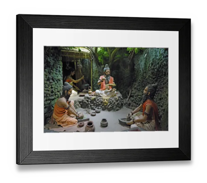 Framed Print : Siddhagiri Gramjivan Museum Kaneri Math