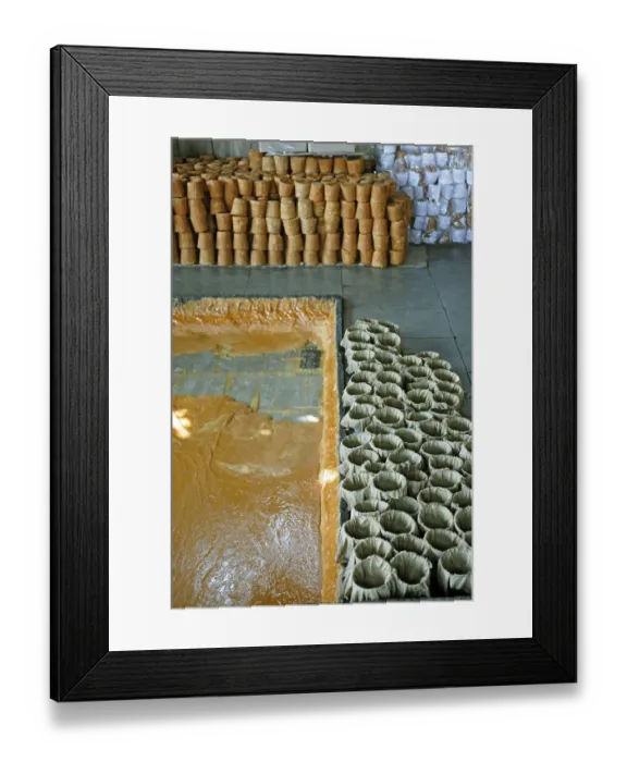 Framed Print : Jaggery making factory, Kolhapur