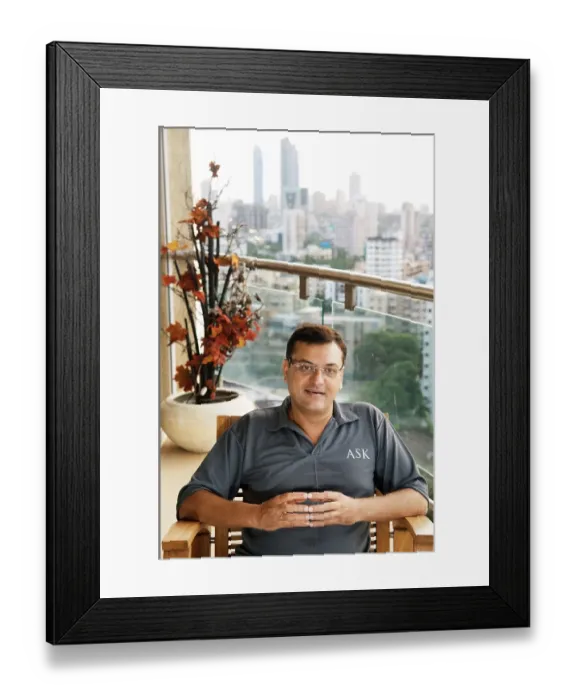 Framed Print : Chairman of ask group Asit koticha NOMR Framed Print : Chairman of ask group Asit koticha NOMR
