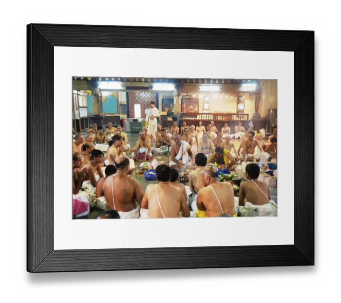 Framed Print : Thread ceremony at shankar math Framed Print : Thread ceremony at shankar math