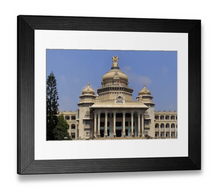 Framed Print : Vidhana Soudha Secretariat and state Legislature