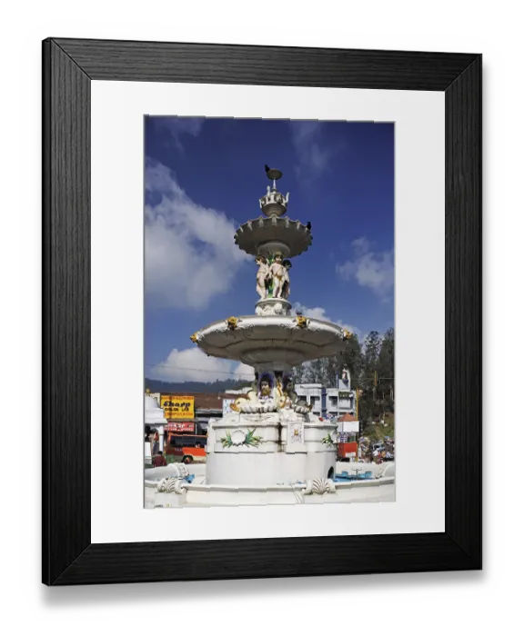 Framed Print : Memorial fountain, Ooty Udagamandalam