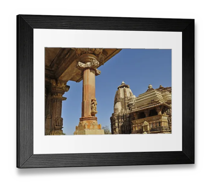 Framed Print : Kandariya Mahadeva Temple Madhya Pradesh India Asia