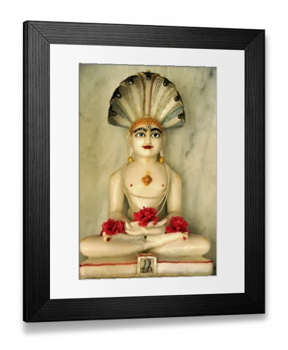 Framed Print : Lord Parshwanath Marble statue at Mumbai Maharashtra India Framed Print : Lord Parshwanath Marble statue at Mumbai Maharashtra India