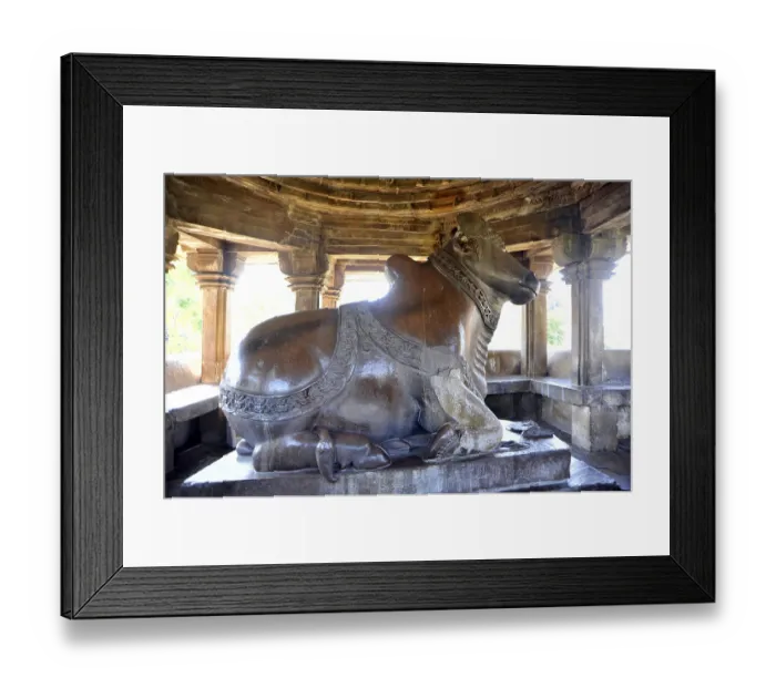 Framed Print : Lord Nandi temple Khajuraho Madhya Pradesh India Asia