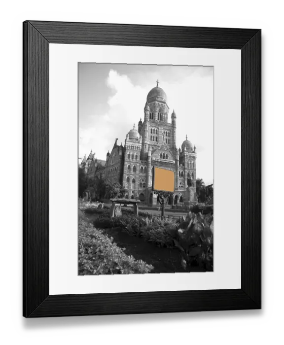 Framed Print : Municipal corporation building in mumbai at maharashtra India