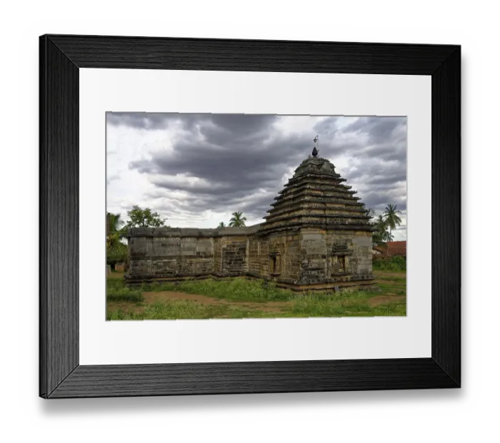 Framed Print : Someshwar shiva temple, haveri