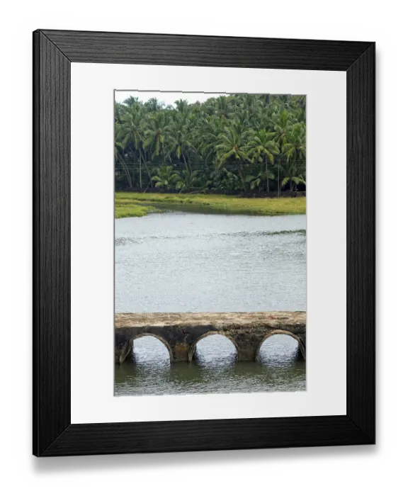 Framed Print : Bridge, kunkeshwar, sindhudurg