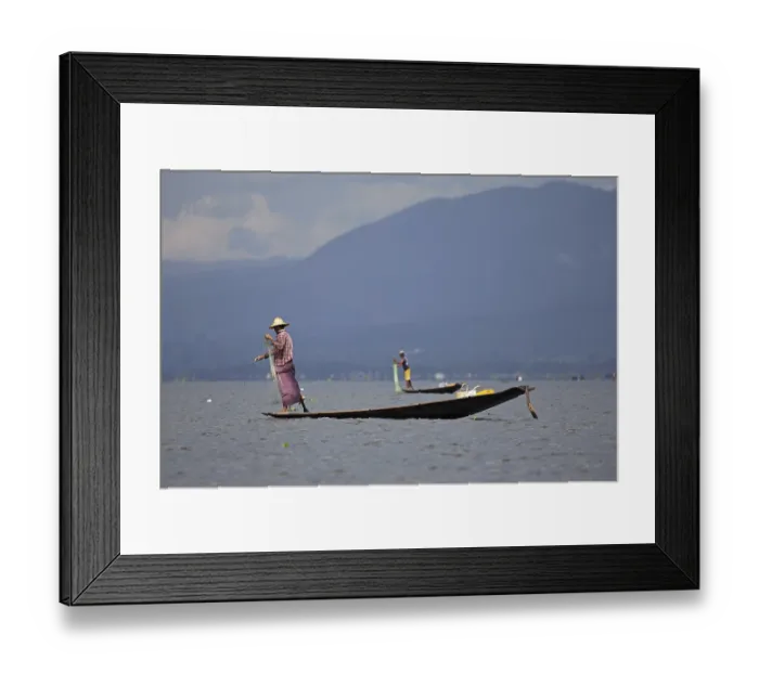 Framed Print : Fisherman inle lake, myanmar, burma Framed Print : Fisherman inle lake, myanmar, burma