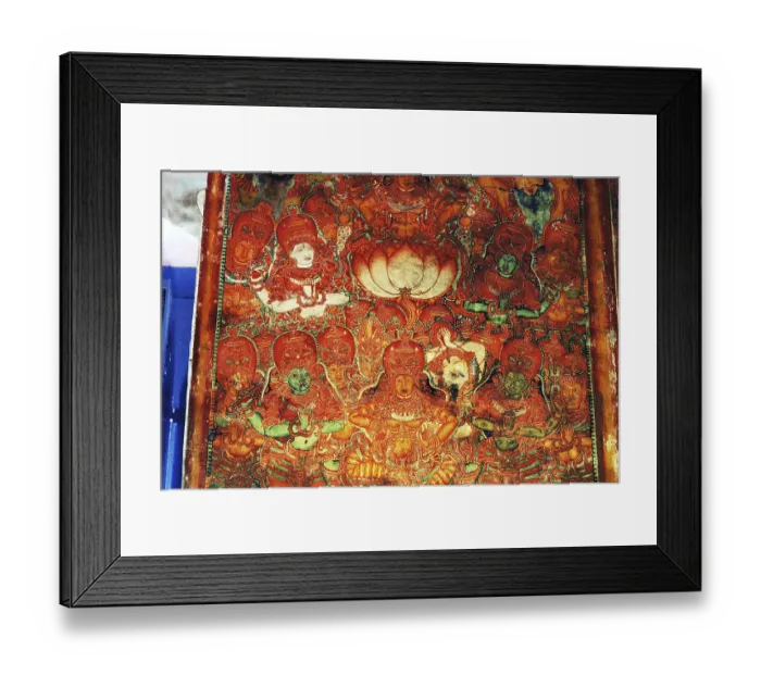 Framed Print : Mural at mattancherry palace in cochin
