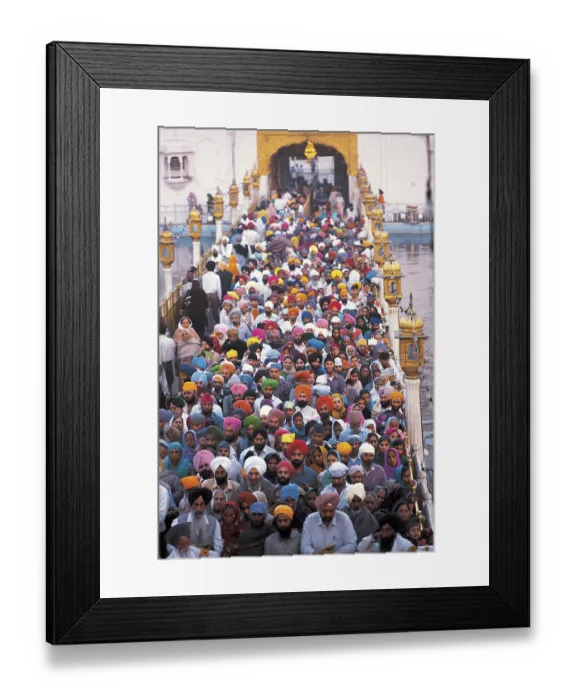 Framed Print : Devotees at golden temple, amritsar Framed Print : Devotees at golden temple, amritsar