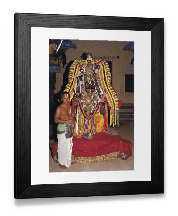 Framed Print : Goddess, kumbakonam temple festival