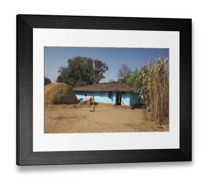 Framed Print : House, bastar, chhattisgarh, india, asia